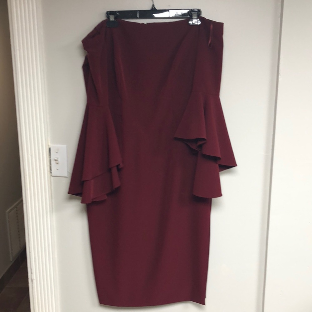 Milly cocktail Bordeaux dress size 10